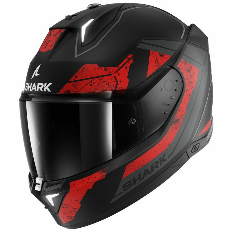Shark Skwal i3 Rhad Matte Black Chrome Red Helmet