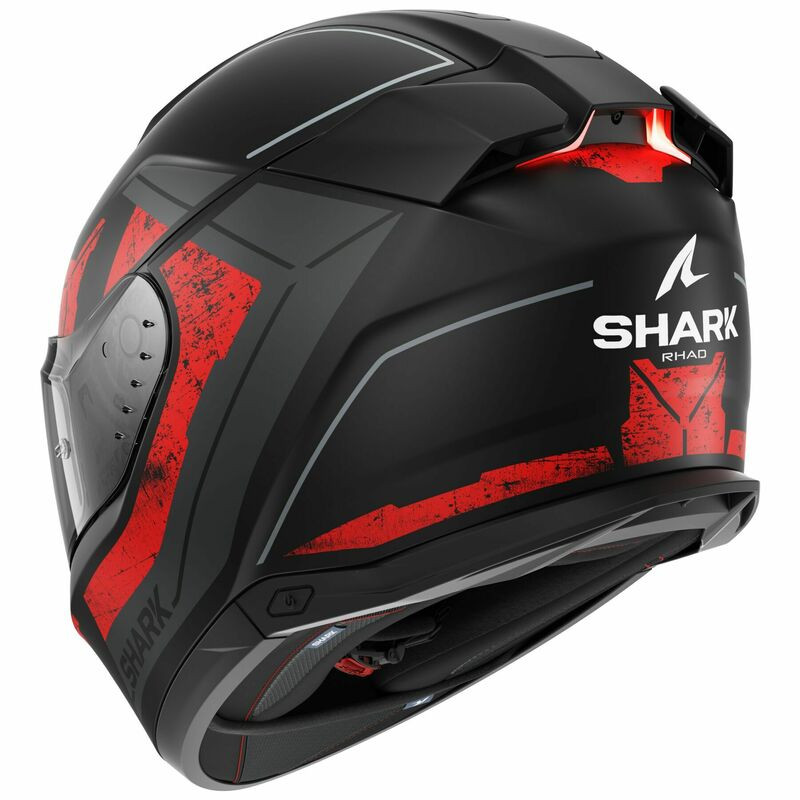 Shark Skwal i3 Rhad Matte Black Chrome Red Helmet