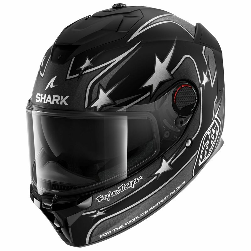 Shark Spartan GT Flagstaff Matte Black Anthracite Silver Carbon