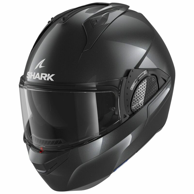 Shark Evo Gt Blank Gun Metal Helmet - Speed Addicts