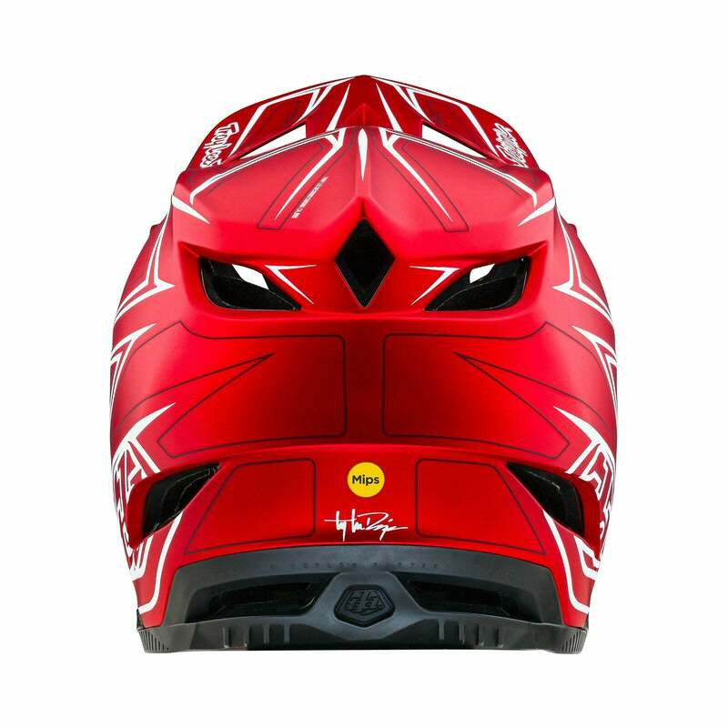 Troy Lee Designs D4 Composite Pinned Red Helmet
