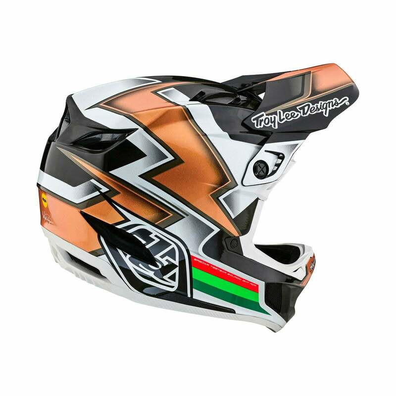 Troy Lee Designs D4 Carbon Ever Black Gold Helmet