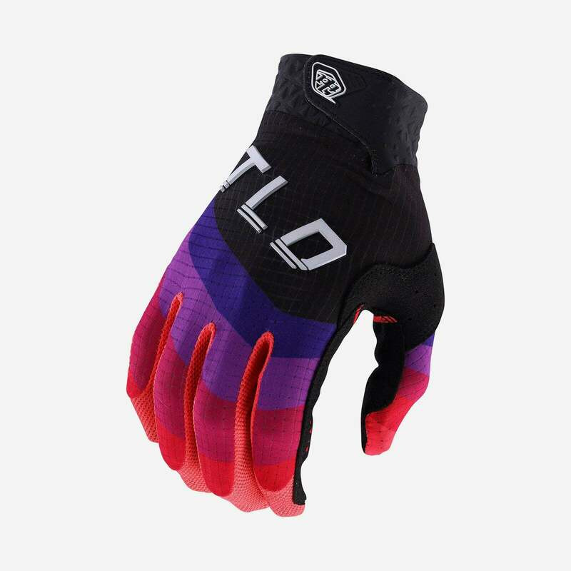 Troy Lee Designs Air Reverb Black Glo Red Gloves