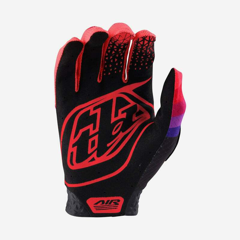Troy Lee Designs Air Reverb Black Glo Red Gloves