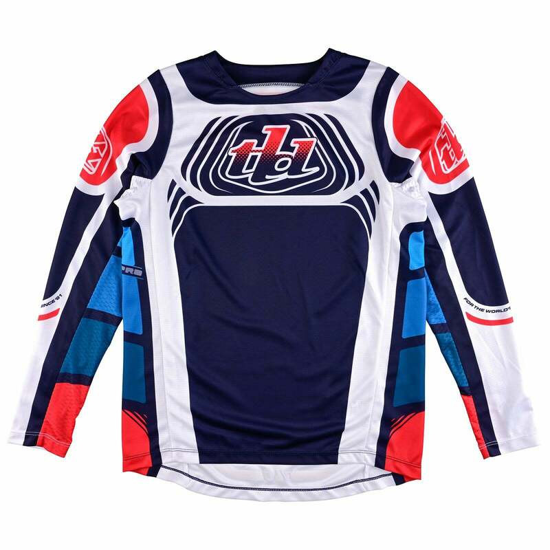 Troy Lee Designs Youth GP Pro Wavez Navy Red Jersey