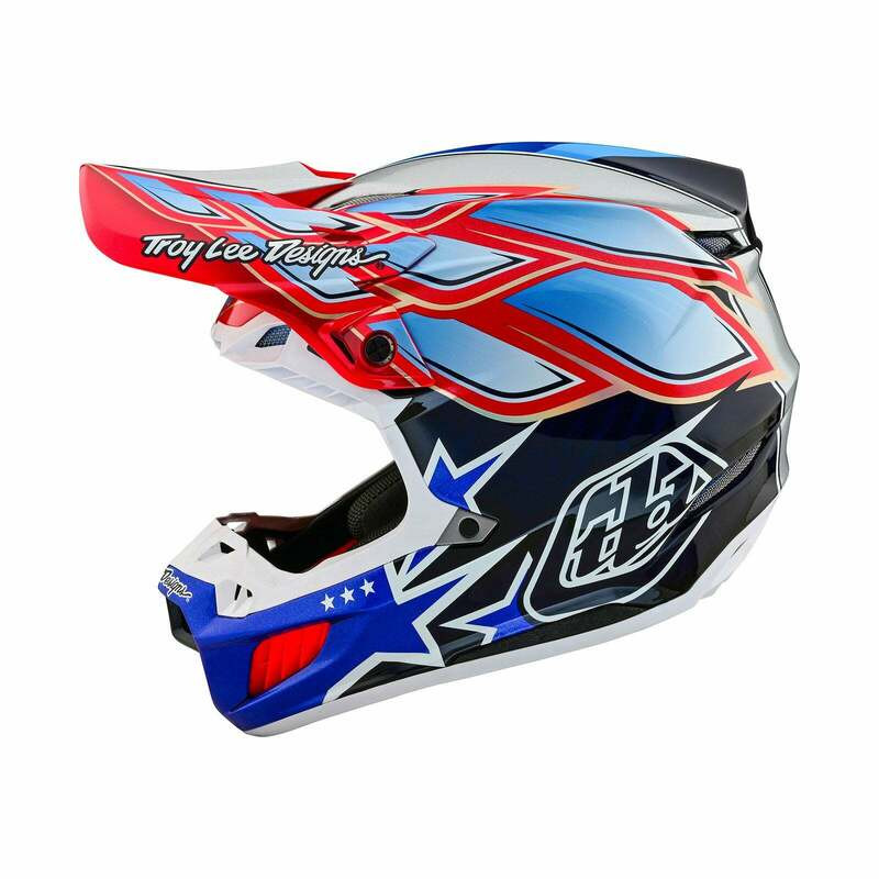 Troy Lee Designs SE5 Carbon Wings Navy Helmet
