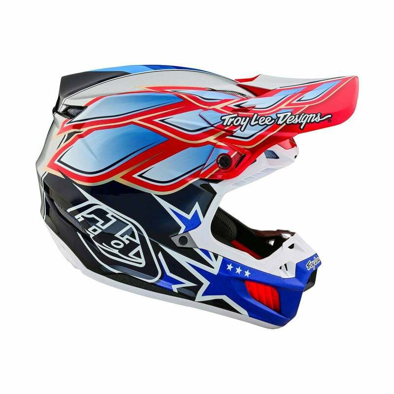 Troy Lee Designs SE5 Carbon Wings Navy Helmet