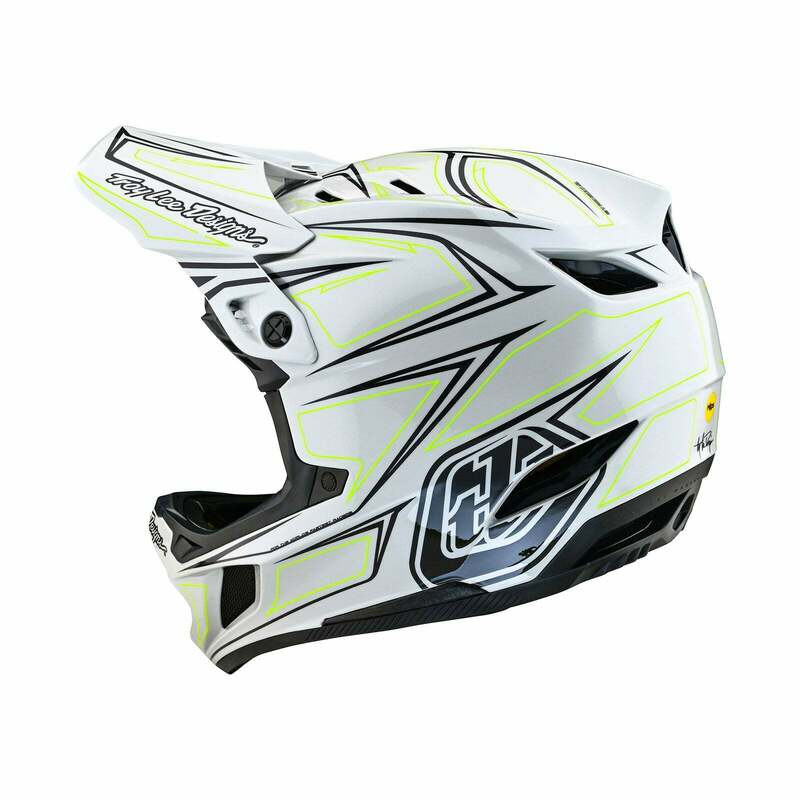 Troy Lee Designs D4 Composite Pinned Light Gray Helmet
