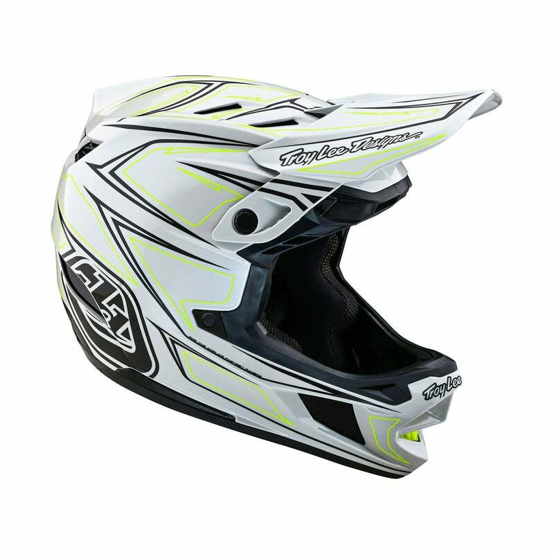 Troy Lee Designs D4 Composite Pinned Light Gray Helmet