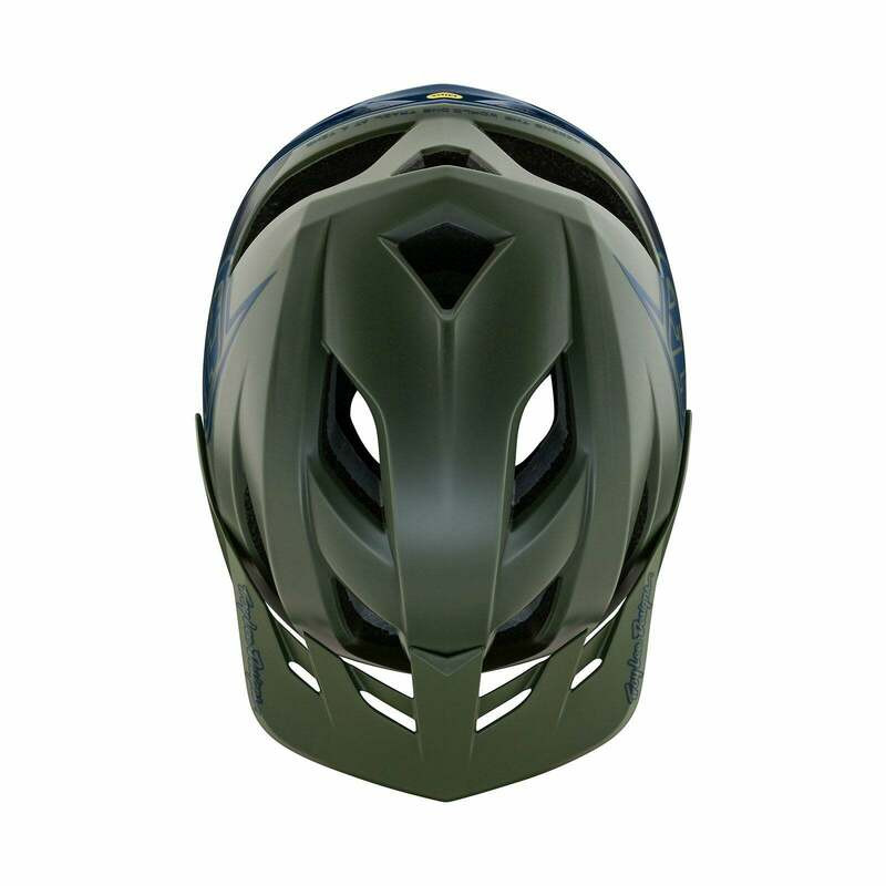 Troy Lee Designs Flowline SE Badge Olive Indigo Helmet