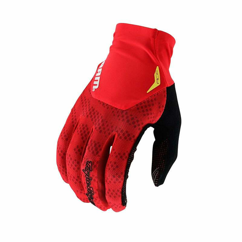 Troy Lee Designs Ace Sram Shifted Fiery Red Gloves