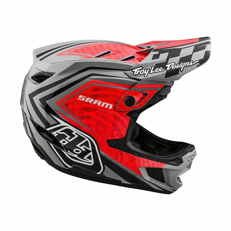 Troy Lee Designs D4 Carbon Sram Red Black Helmet
