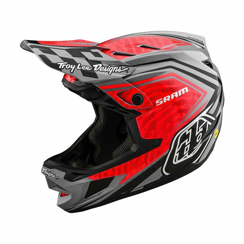 Troy Lee Designs D4 Carbon Sram Red Black Helmet