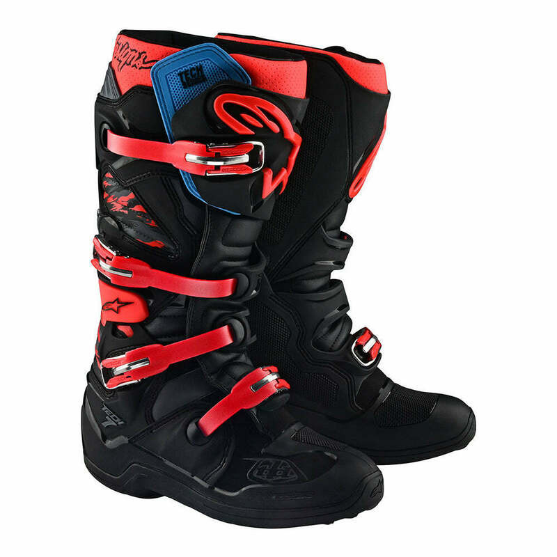 Troy Lee Designs Alpinestars Tech 7 (Previous Collection) Black Rocket Red Boots