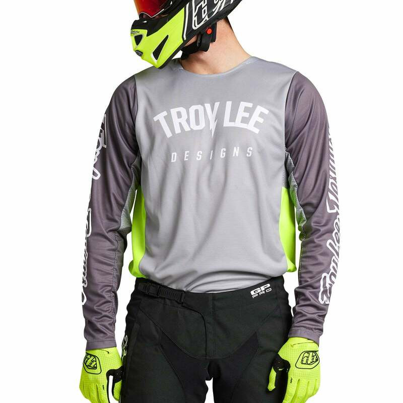 Troy Lee Designs GP Pro Boltz Silver Glo Green Jersey