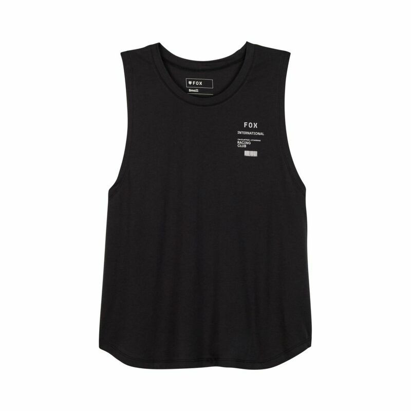 Fox Racing Womens Numerical Biker Black Tank Top