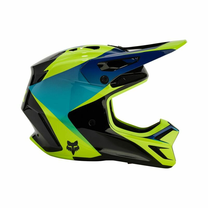 Fox Racing Youth V3 Streak Black Yellow Helmet