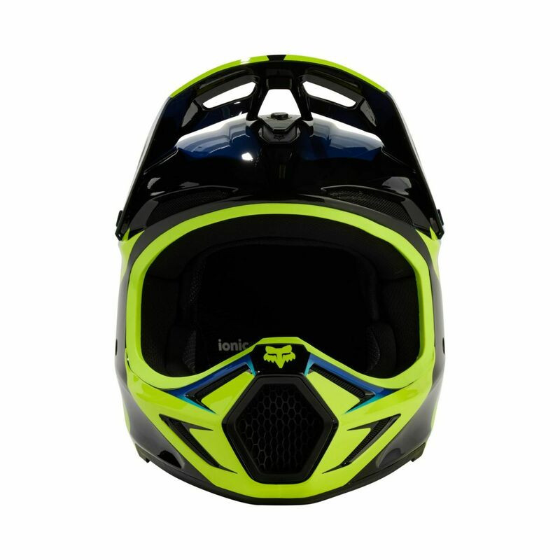Fox Racing Youth V3 Streak Black Yellow Helmet