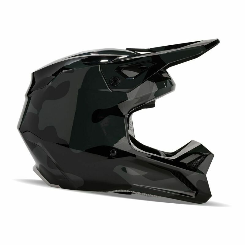 Fox Racing V1 Bnkr Black Camo Helmet