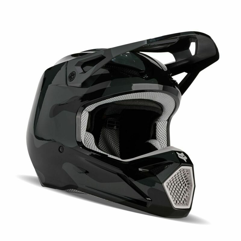 Fox Racing V1 Bnkr Black Camo Helmet