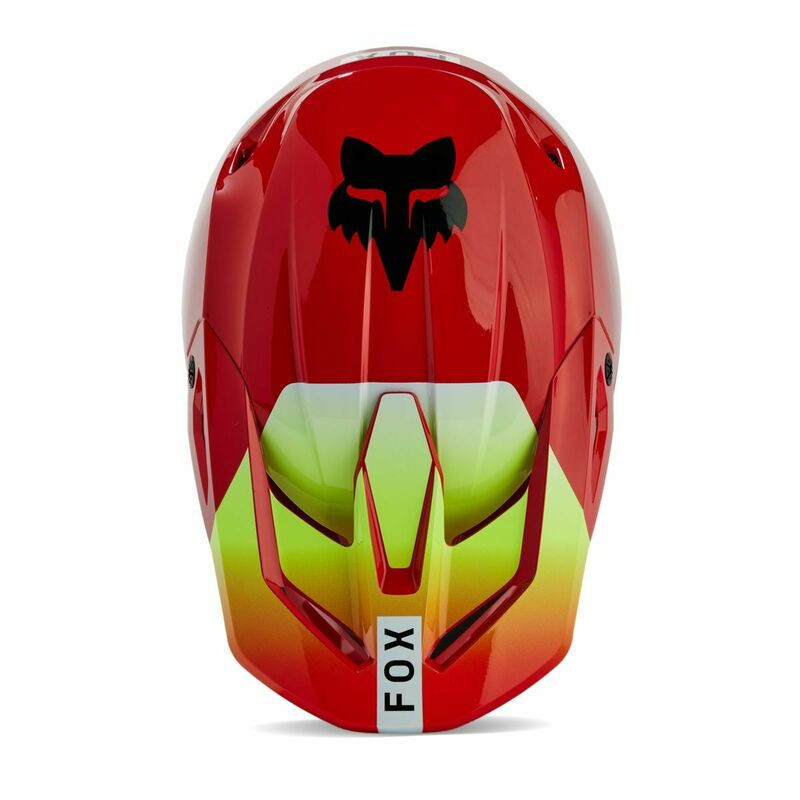 Fox Racing V1 Ballast Flo Red Helmet