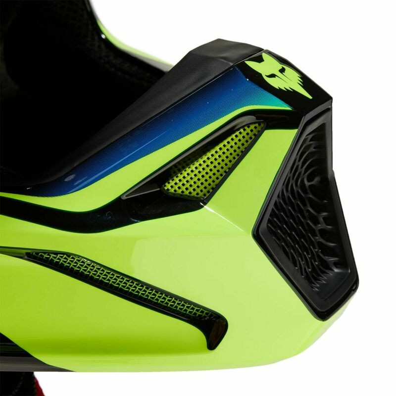 Fox Racing V1 Streak Black Yellow Helmet