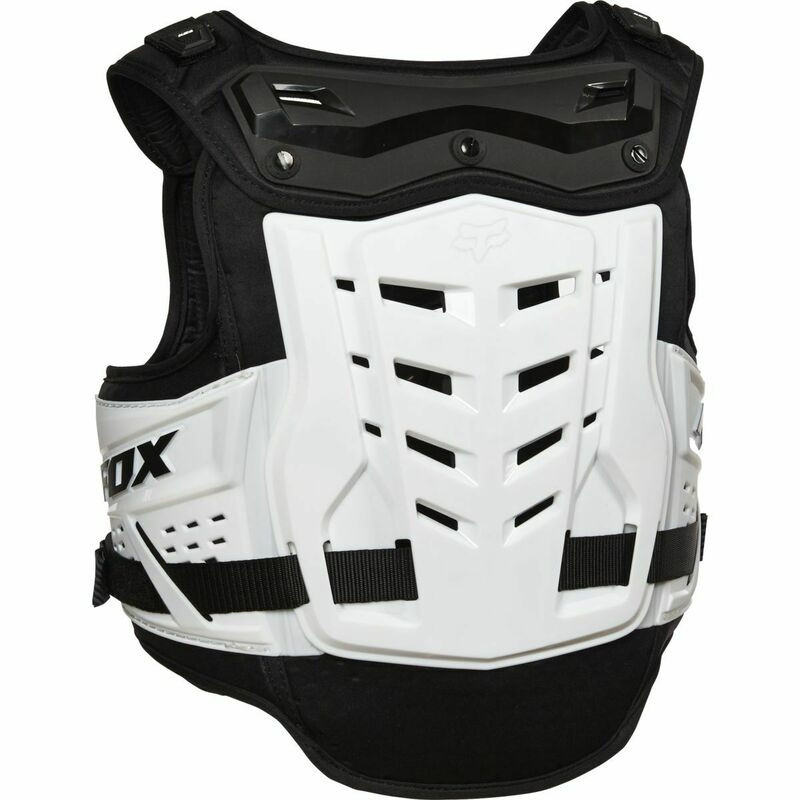 Fox Racing Youth Raptor Proframe LC CE Black White Chest Protector