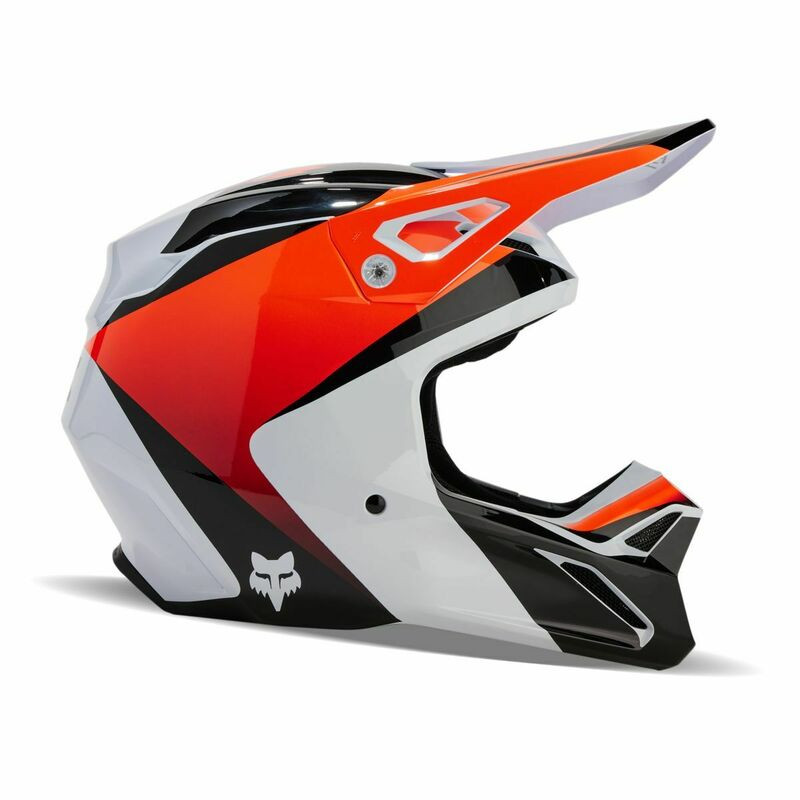 Fox Racing V1 Streak White Helmet - Speed Addicts