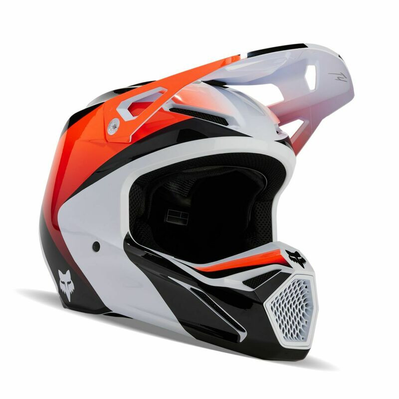Fox Racing V1 Streak White Helmet