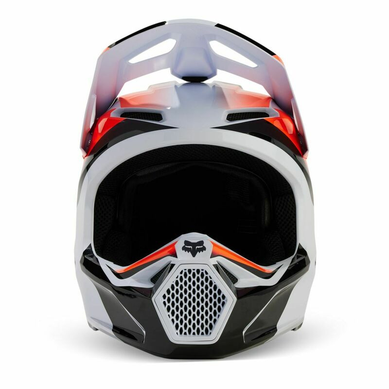 Fox Racing V1 Streak White Helmet