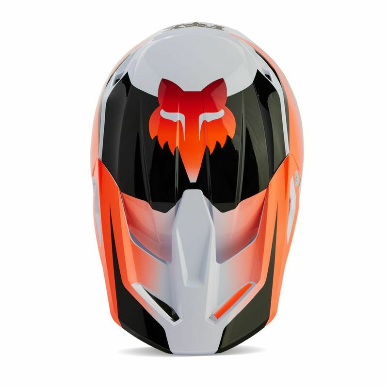 Fox Racing V1 Streak White Helmet - Speed Addicts