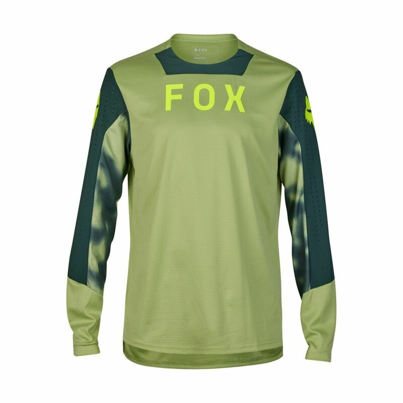Fox Racing Defend LS Taunt Pale Green Jersey