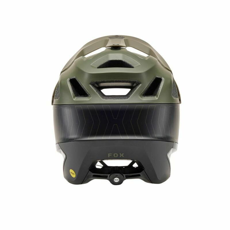 Fox Racing Dropframe Pro Runn Olive Green Helmet
