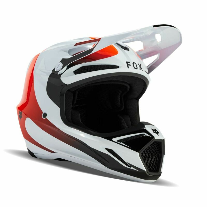 Fox Racing V3 Magnetic White Helmet