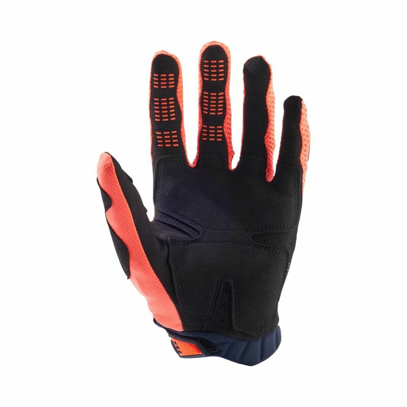 Fox Racing Pawtector Navy Orange Gloves
