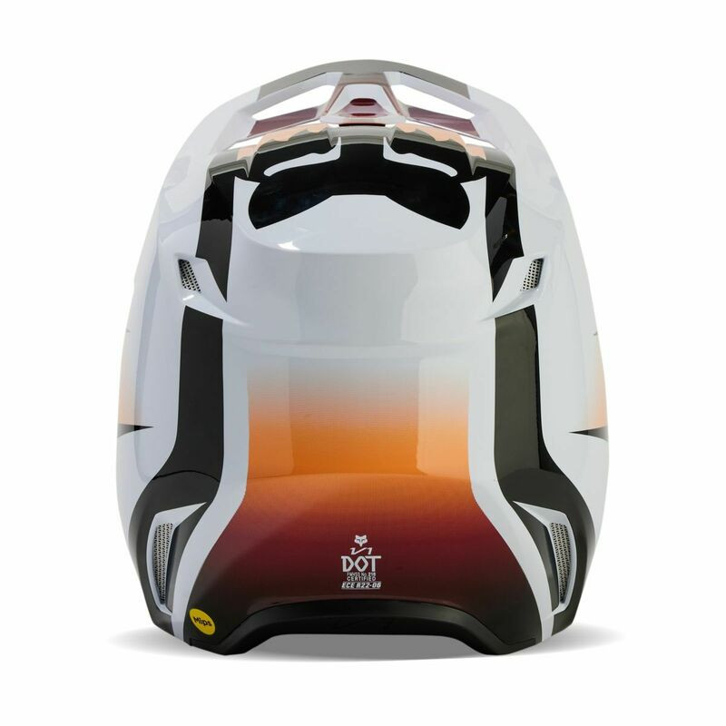 Fox Racing Youth V1 Flora White Black Helmet - Speed Addicts
