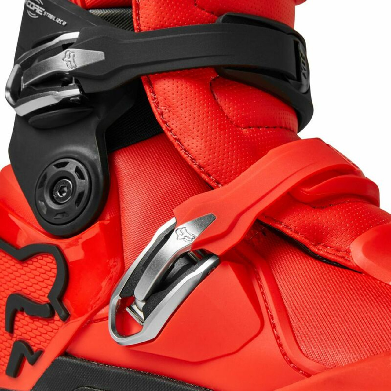 Fox Moto レッドバイクブーツ Fox Racing Motion Flo Red Boot - Speed Addicts