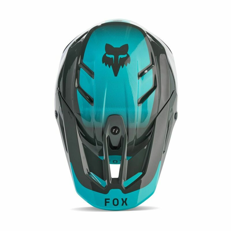 Fox Racing V3 Revise Teal Helmet