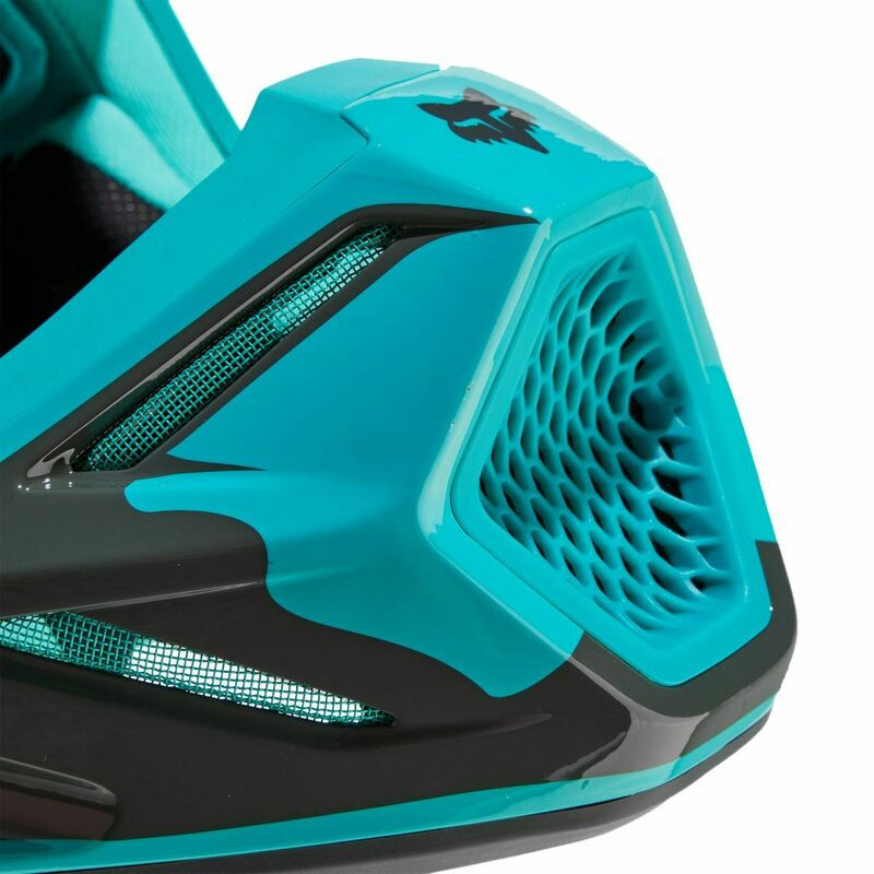 Fox Racing V3 Revise Teal Helmet
