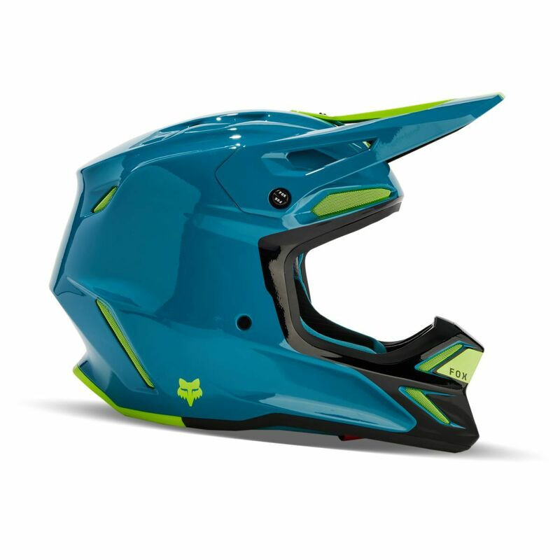Fox Racing V3 RS Optical Maui Blue Helmet