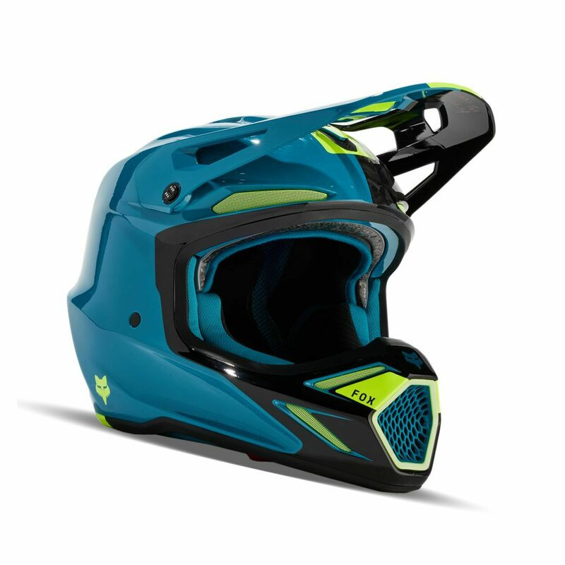 Fox Racing V3 RS Optical Maui Blue Helmet