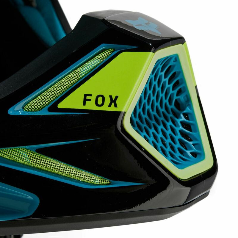 Fox Racing V3 RS Optical Maui Blue Helmet