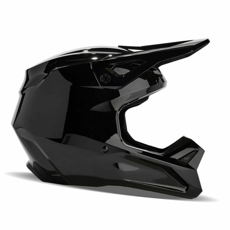 Fox Racing フルフェイスヘルメット Mサイズ Fox Racing V1 Black Helmet - Speed Addicts