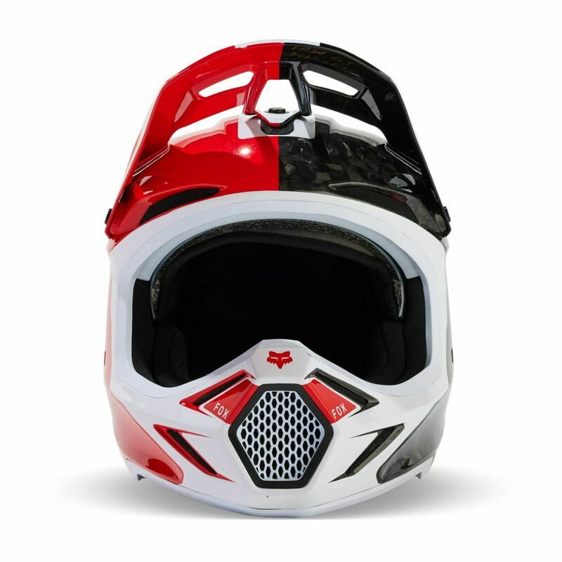 Fox Racing V3 RS Optical Flo Red Helmet - Speed Addicts