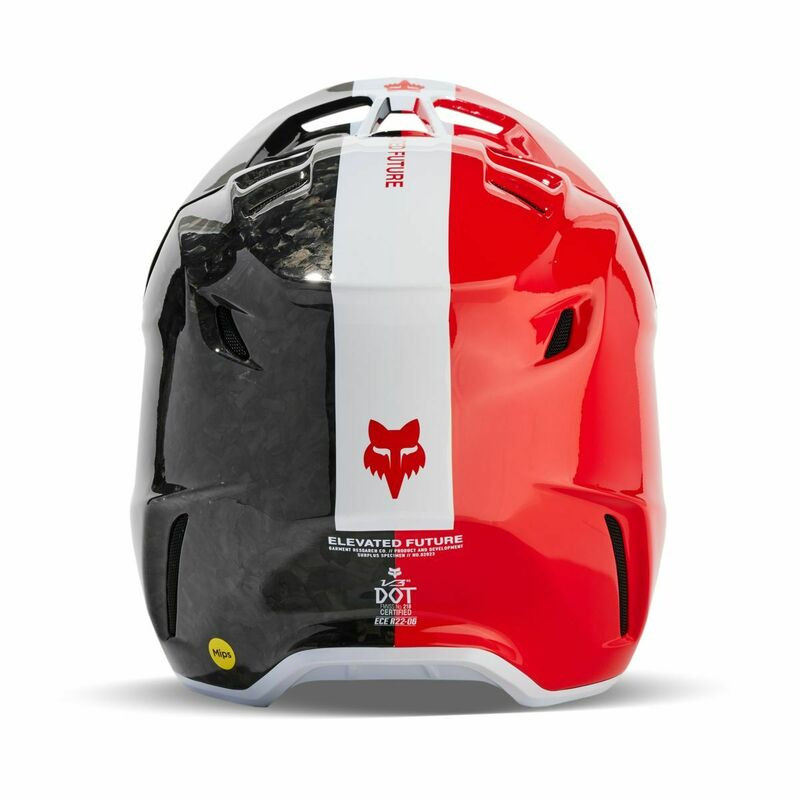 Fox Racing V3 RS Optical Flo Red Helmet - Speed Addicts