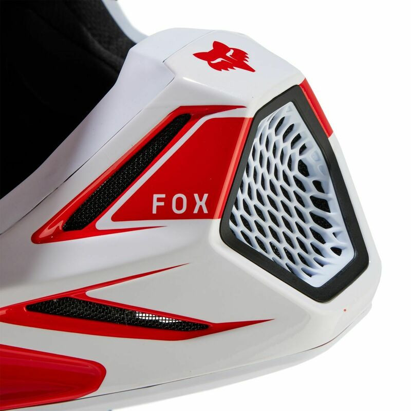 Fox Racing V3 RS Optical Flo Red Helmet - Speed Addicts