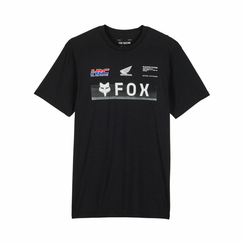 Fox Racing X Honda Prem SS Black T-Shirt