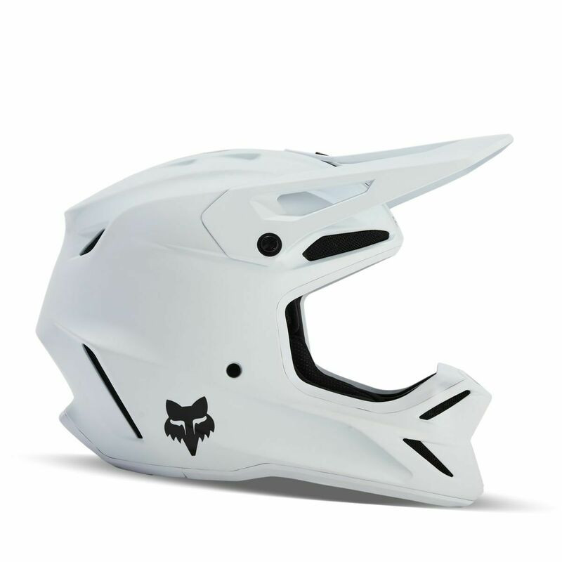 Fox Racing V3 Matte White Helmet - Speed Addicts