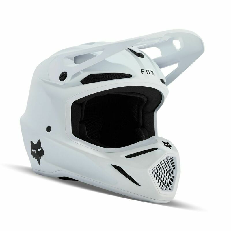 Fox Racing V3 Matte White Helmet - Speed Addicts