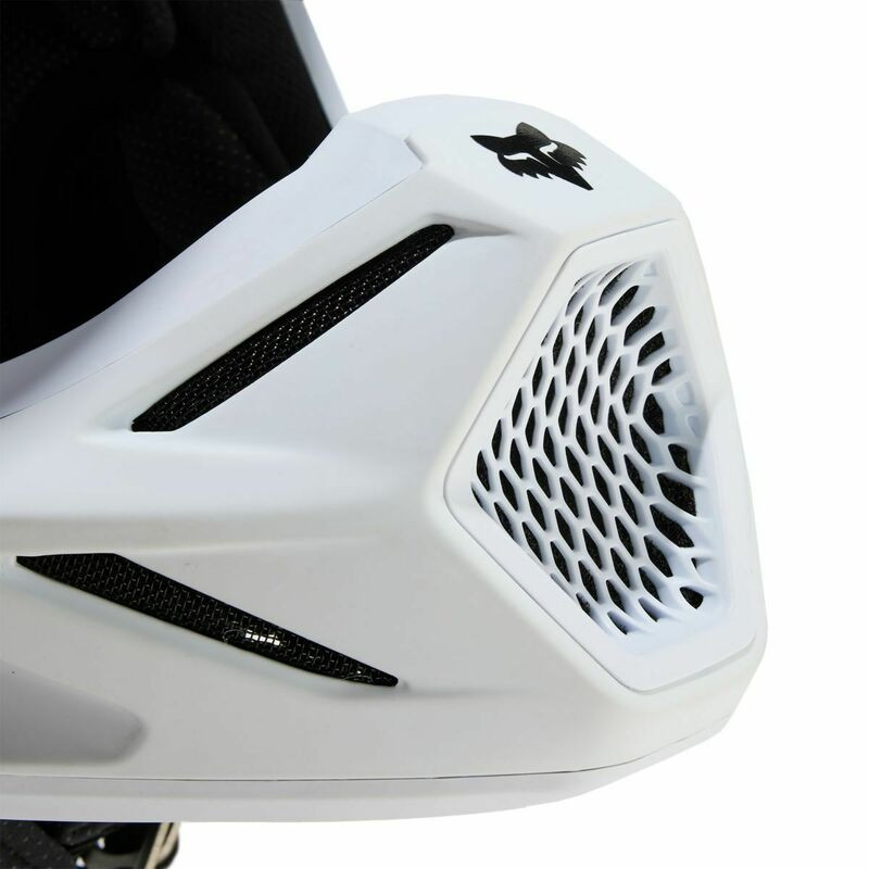 Fox Racing V3 Matte White Helmet